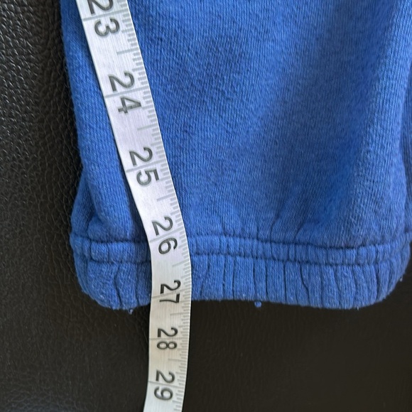 Aviator Nation Bolt Sweatpants Hand Sewn Blue Cinched Ankle Trendy Comfy Sz L - Picture 15 of 15